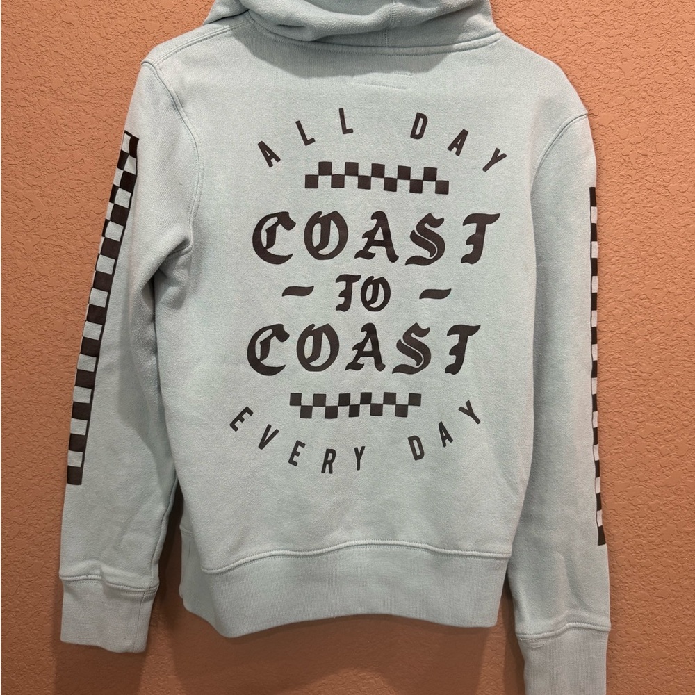 Mint Green Graphic Hoodie